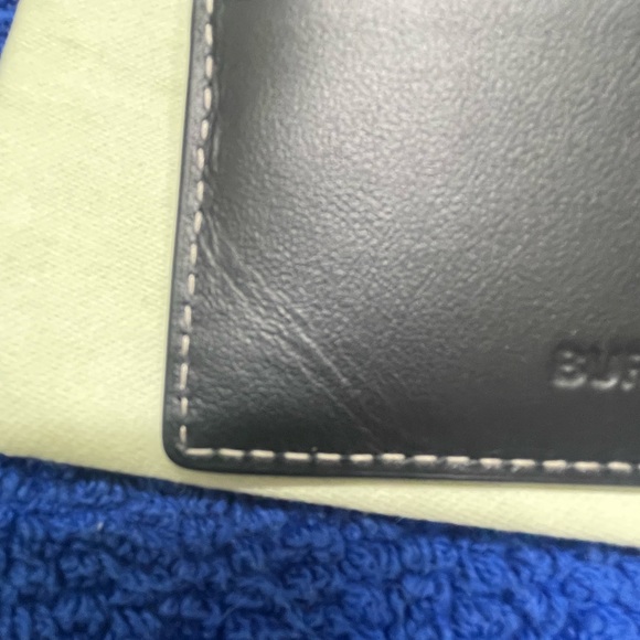 Burberry Mens Check Coated Canvas Bifold Wallet With Tags - Picture 5 of 9